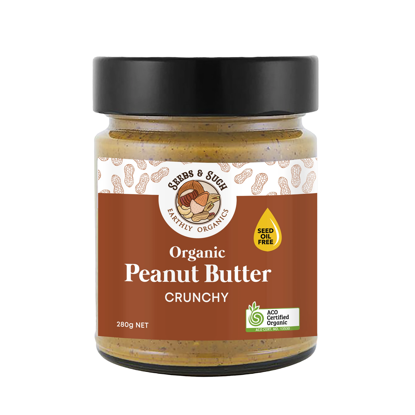 Organic Peanut Butter Paste - Crunchy