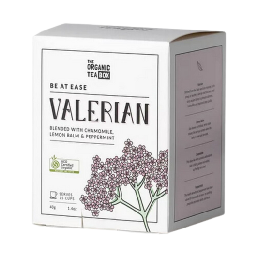 Valerian Blended with Chamomile, Lemon Balm & Peppermint